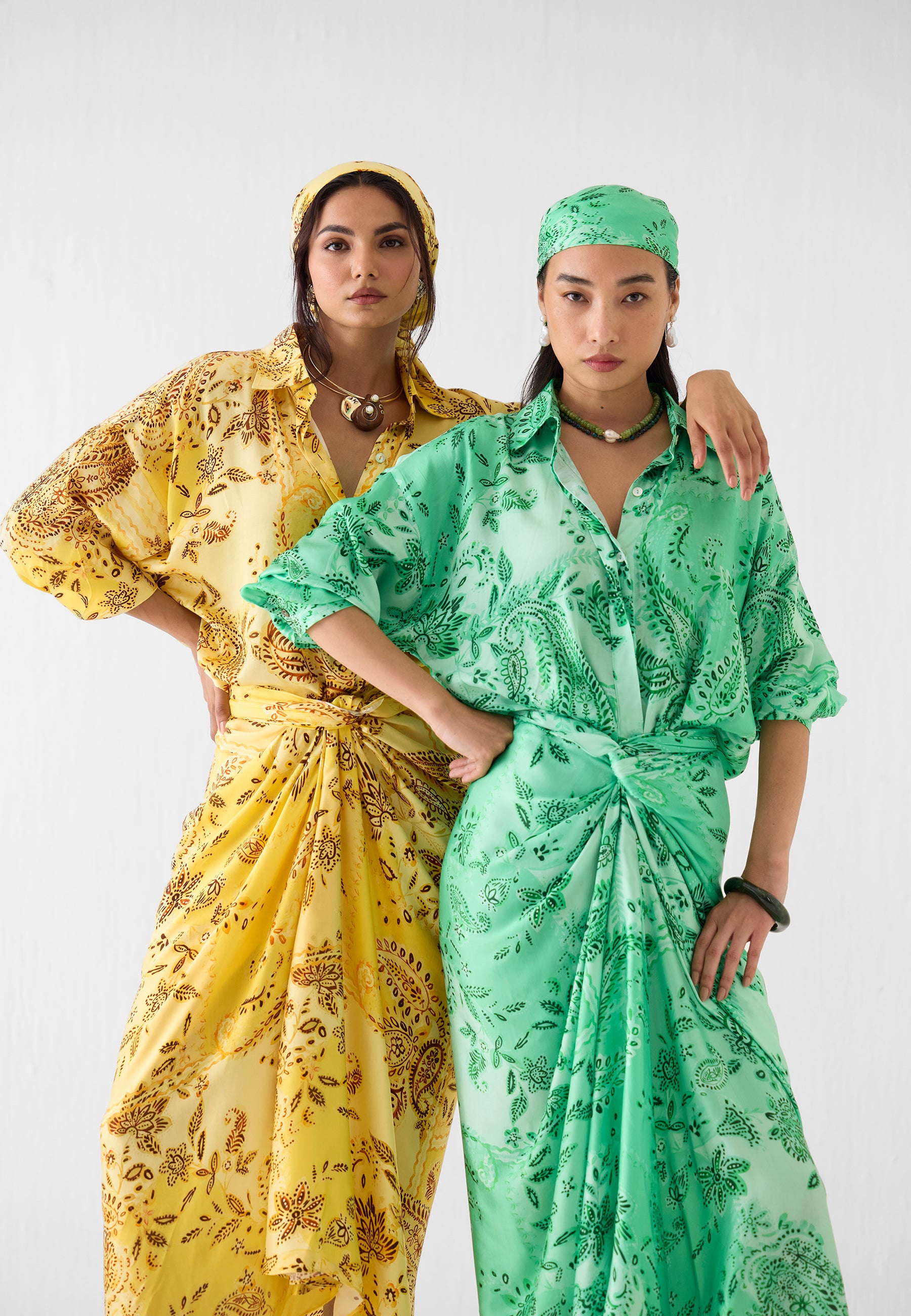 Ambi Draped Shirt Dress DRESSES IKKIVI