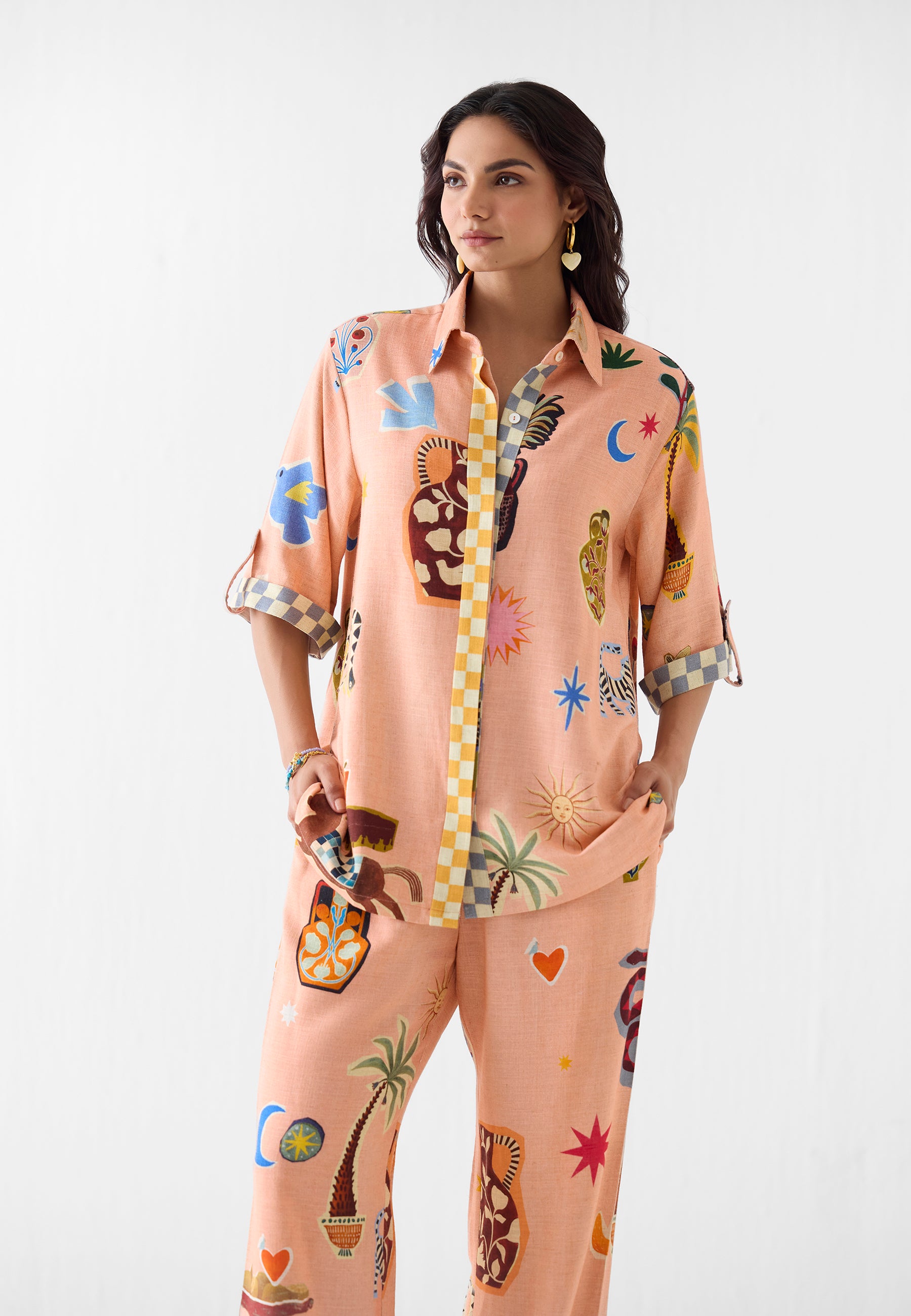 Pottery Shirt & Pant Co-ord Set SETS IKKIVI