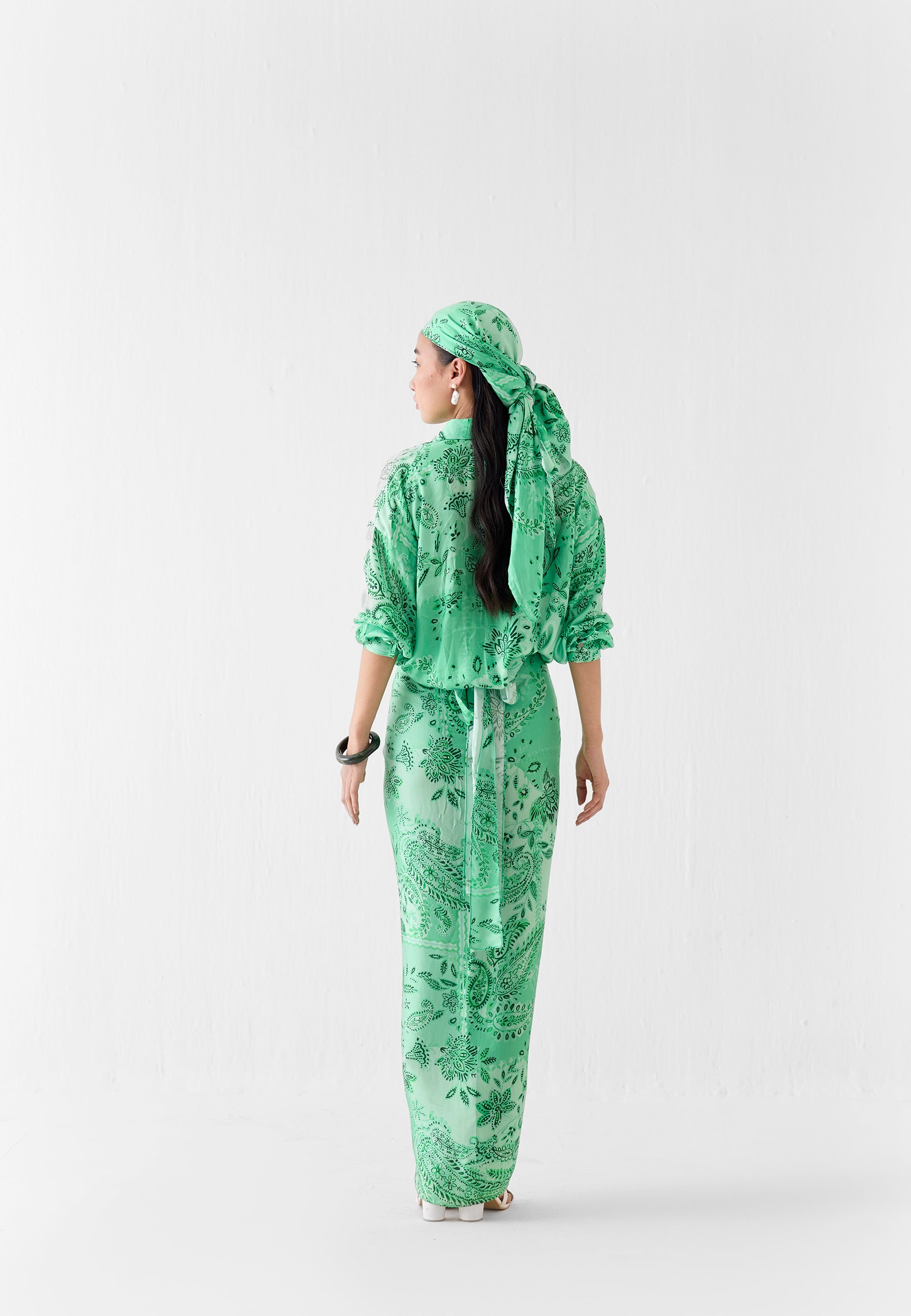 Buta Draped Shirt Dress DRESSES IKKIVI