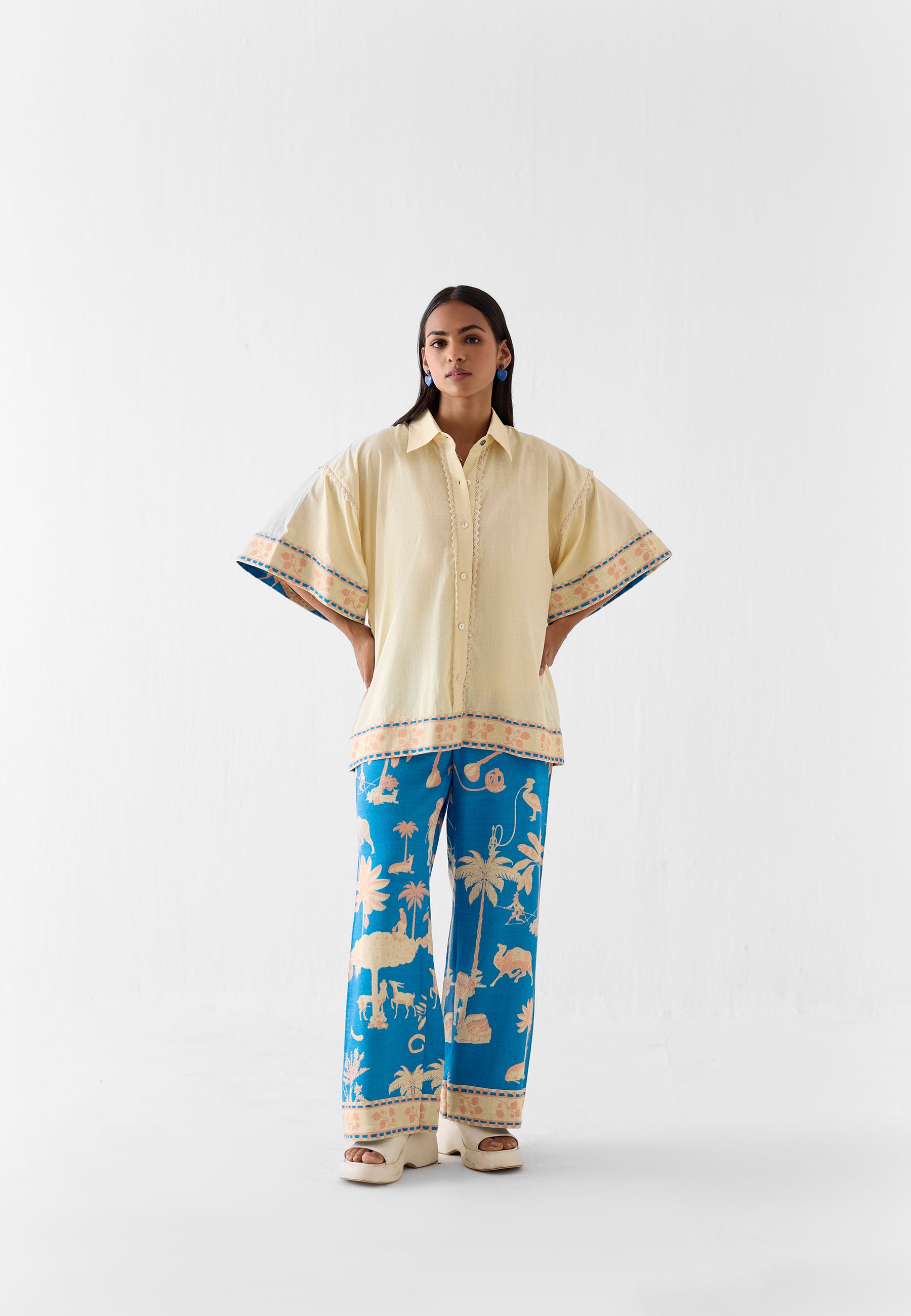 Jaipur Boxy Shirt & Pant Co-ord Set SETS IKKIVI