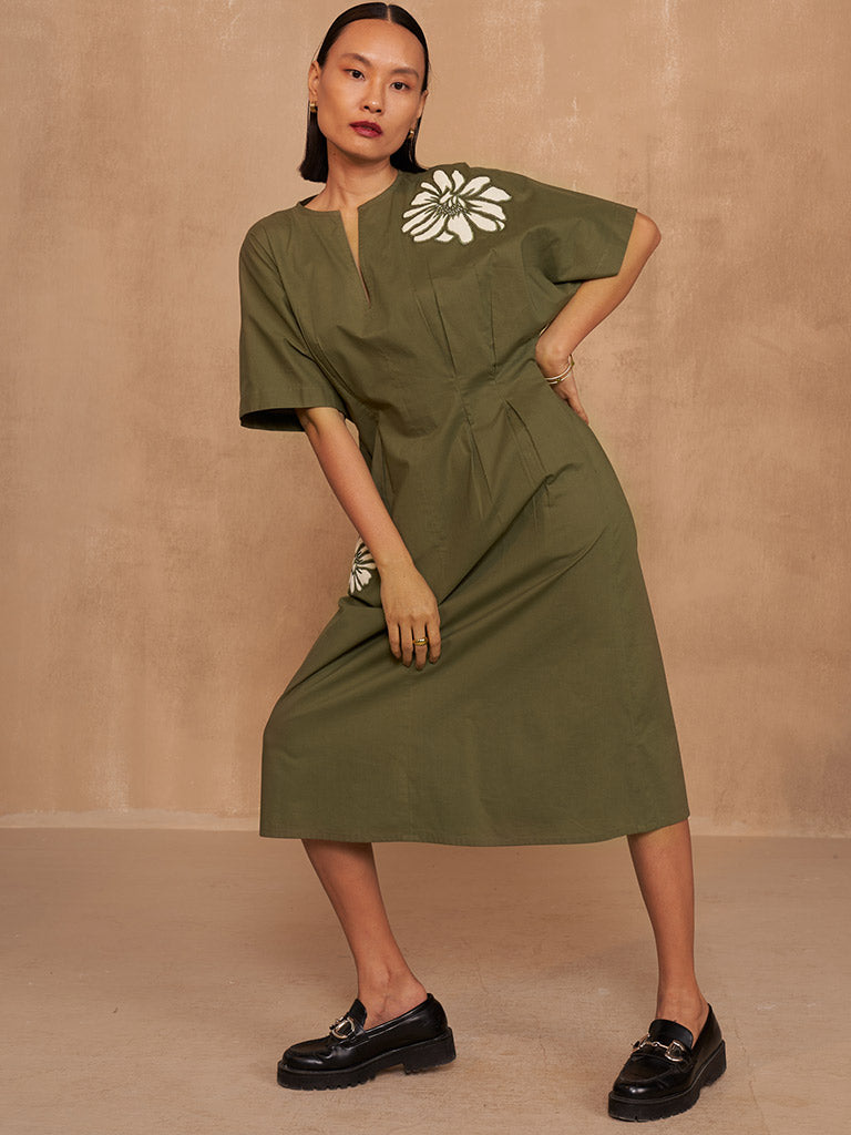 Sweet Cosmos Midi Dress DRESSES SUI   