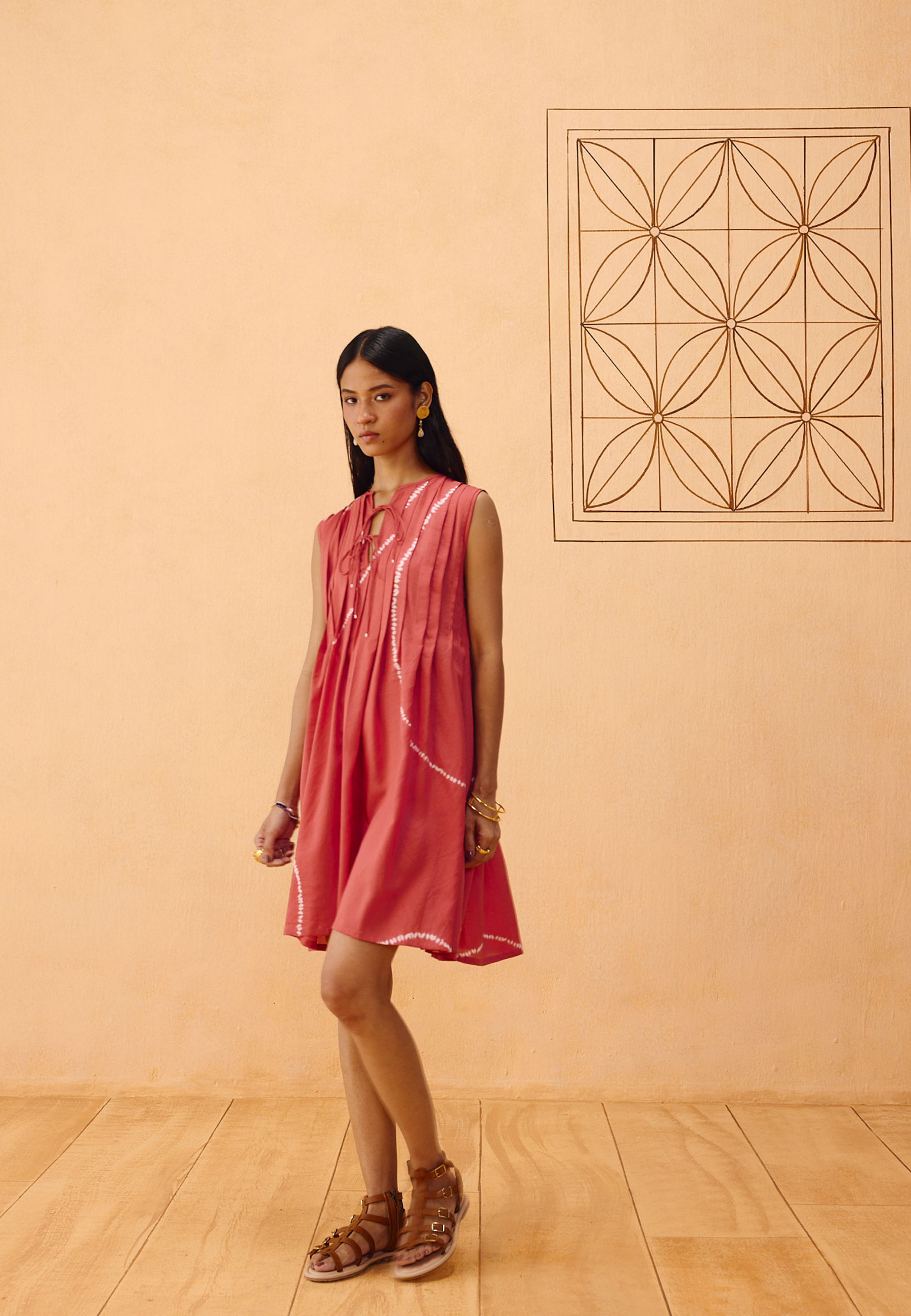Terracotta Memories Lyocell Dress DRESSES SUI