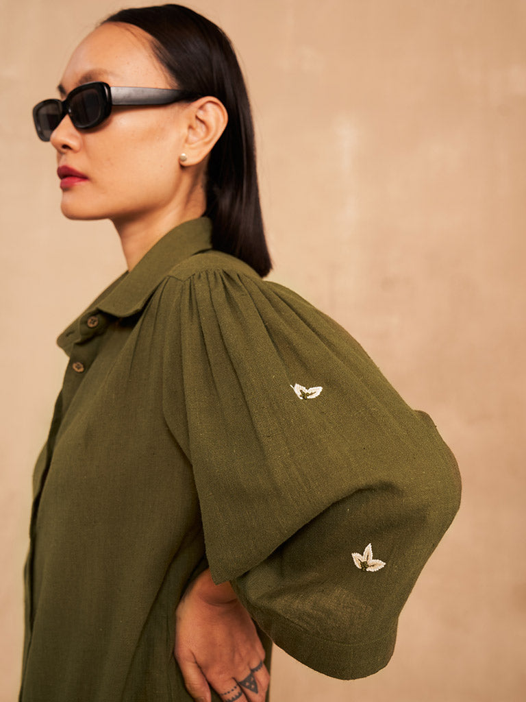 The Cosmos Shirt Dress DRESSES SUI   