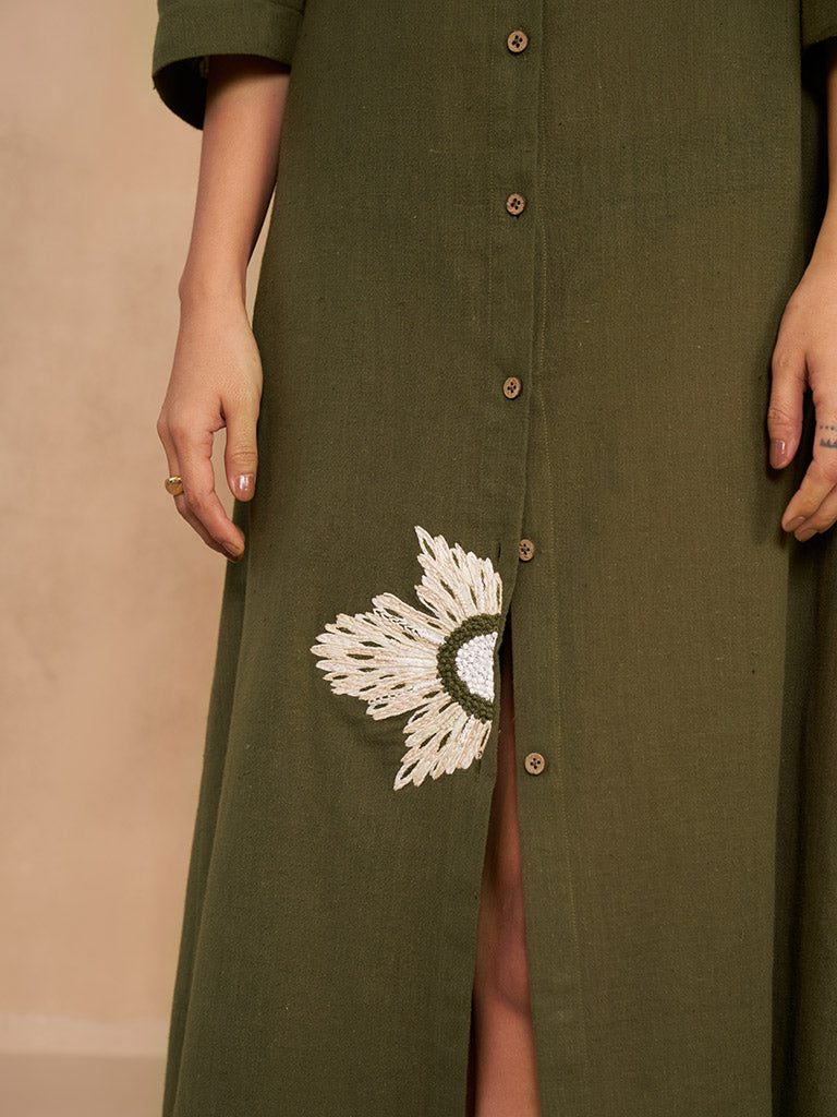 The Cosmos Shirt Dress DRESSES SUI   