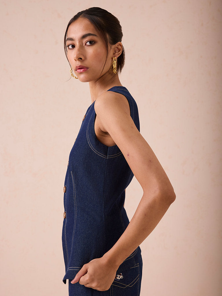 The Daydream Denim Waistcoat JACKETS SUI