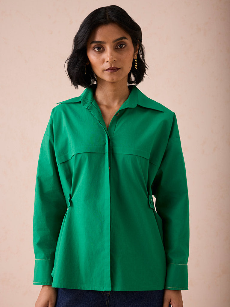 The Evergreen Wonder Shirt Blouse TOPS SUI