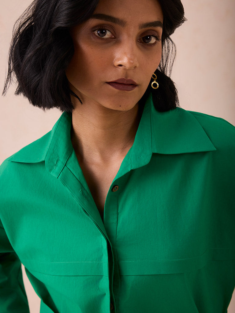 The Evergreen Wonder Shirt Blouse TOPS SUI