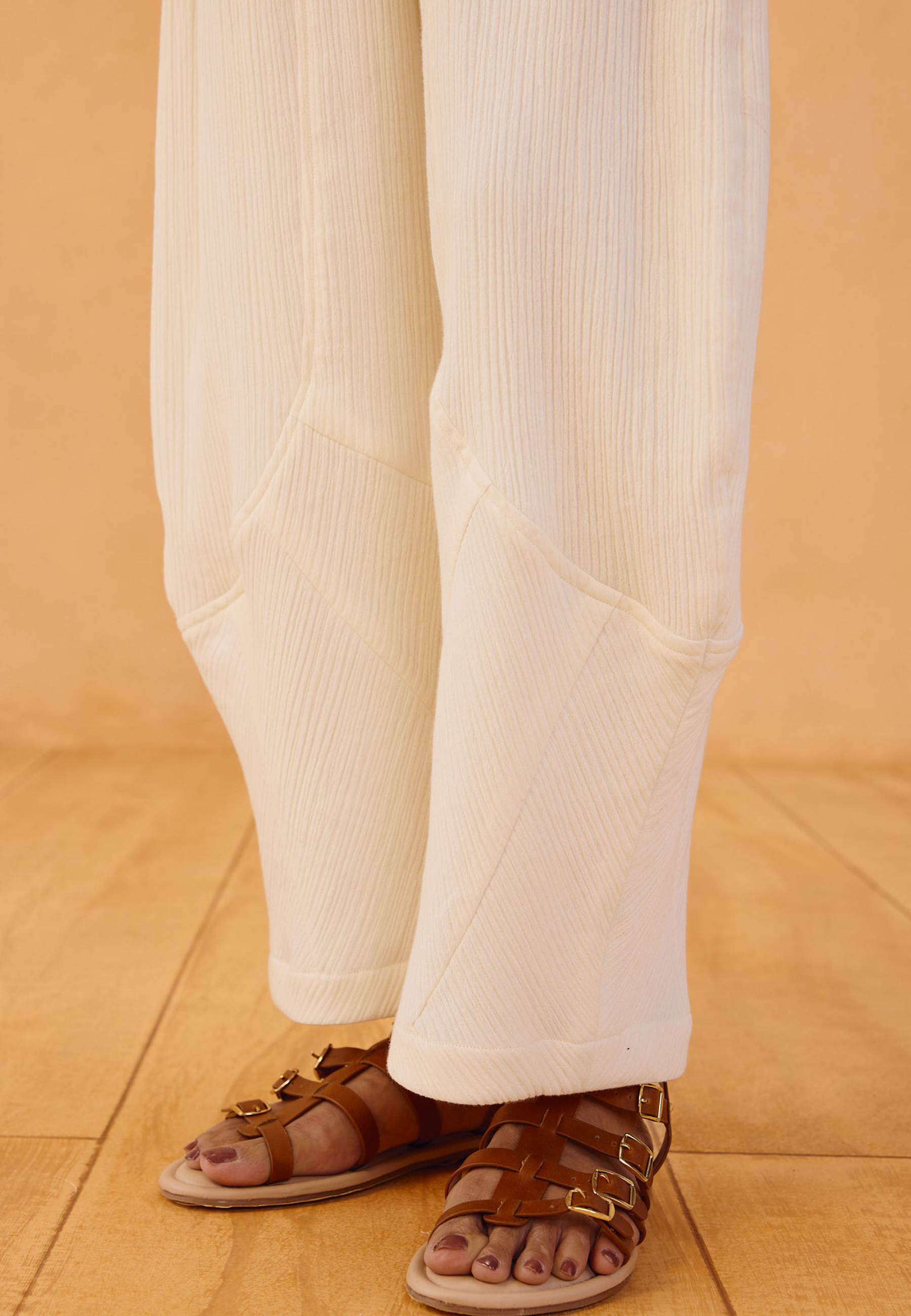 The Frame Organic Cotton Barrel Trousers BOTTOMS SUI
