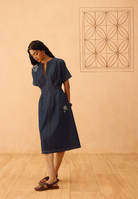 The Harmony Sustainable Denim Dress DRESSES SUI