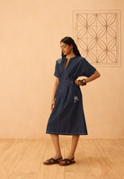 The Harmony Sustainable Denim Dress DRESSES SUI