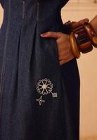 The Harmony Sustainable Denim Dress DRESSES SUI