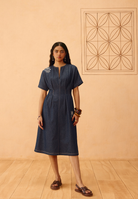 The Harmony Sustainable Denim Dress DRESSES SUI