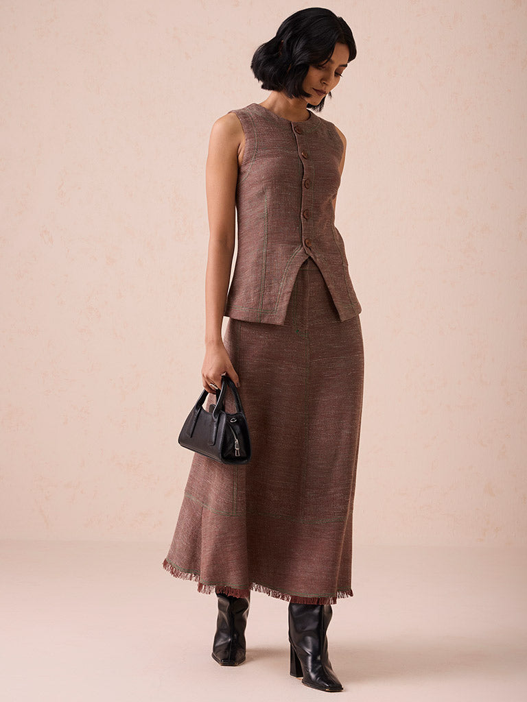 The Hazel Sun Midi Skirt BOTTOMS SUI