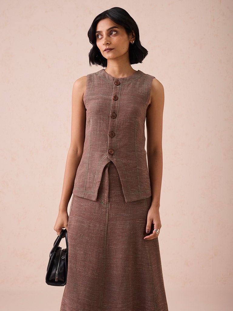 The Hazel Sun Midi Skirt BOTTOMS SUI