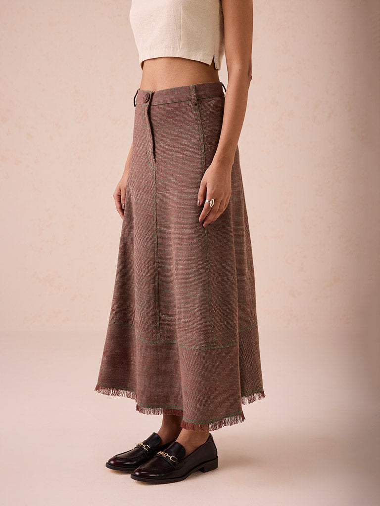 The Hazel Sun Midi Skirt BOTTOMS SUI