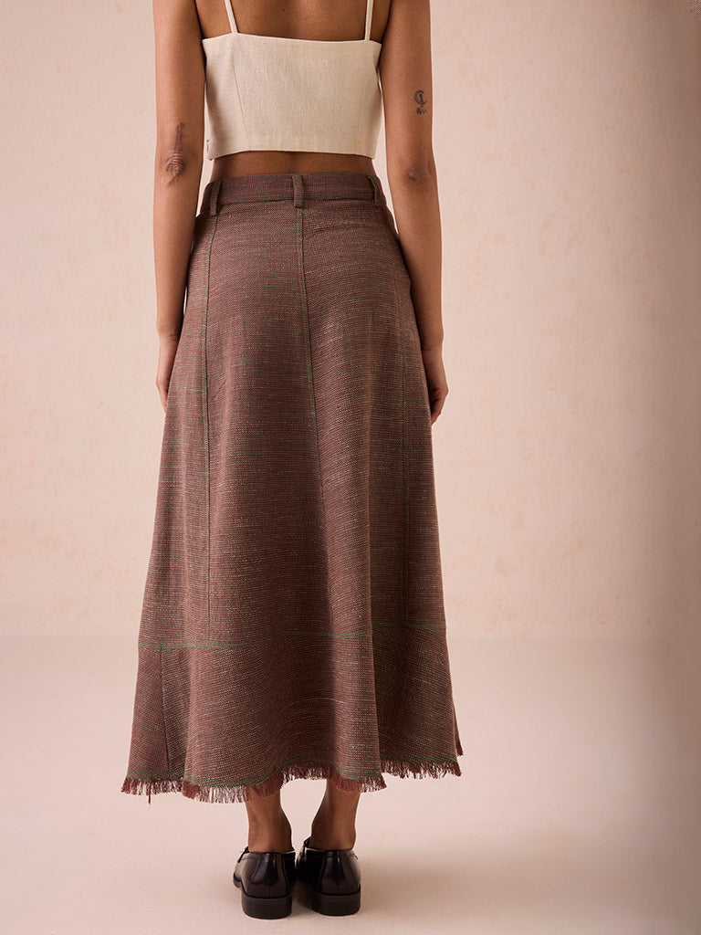 The Hazel Sun Midi Skirt BOTTOMS SUI