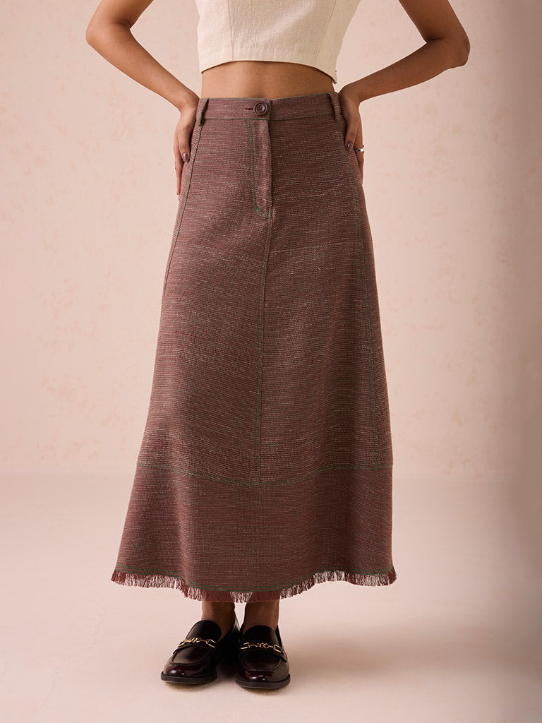 The Hazel Sun Midi Skirt BOTTOMS SUI