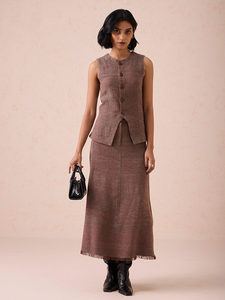 The Hazel Sun Midi Skirt BOTTOMS SUI