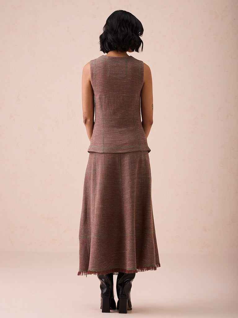The Hazel Sun Midi Skirt BOTTOMS SUI