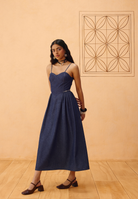 The Jaali Susainable Denim Dress DRESSES SUI