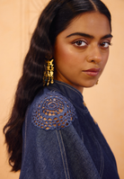 The Jaali Sustainable Denim Top TOPS SUI