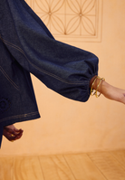 The Jaali Sustainable Denim Top TOPS SUI