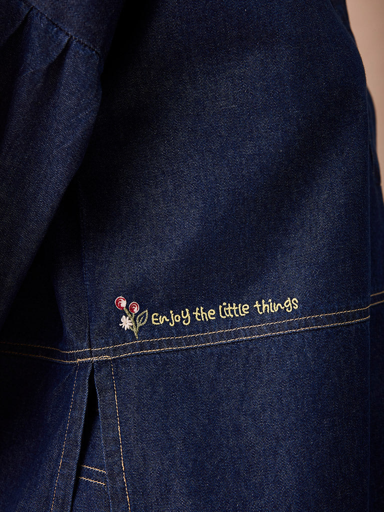 The Little Things Denim Blouse TOPS SUI