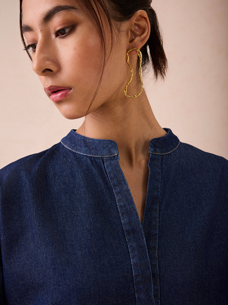 The Little Things Denim Blouse TOPS SUI