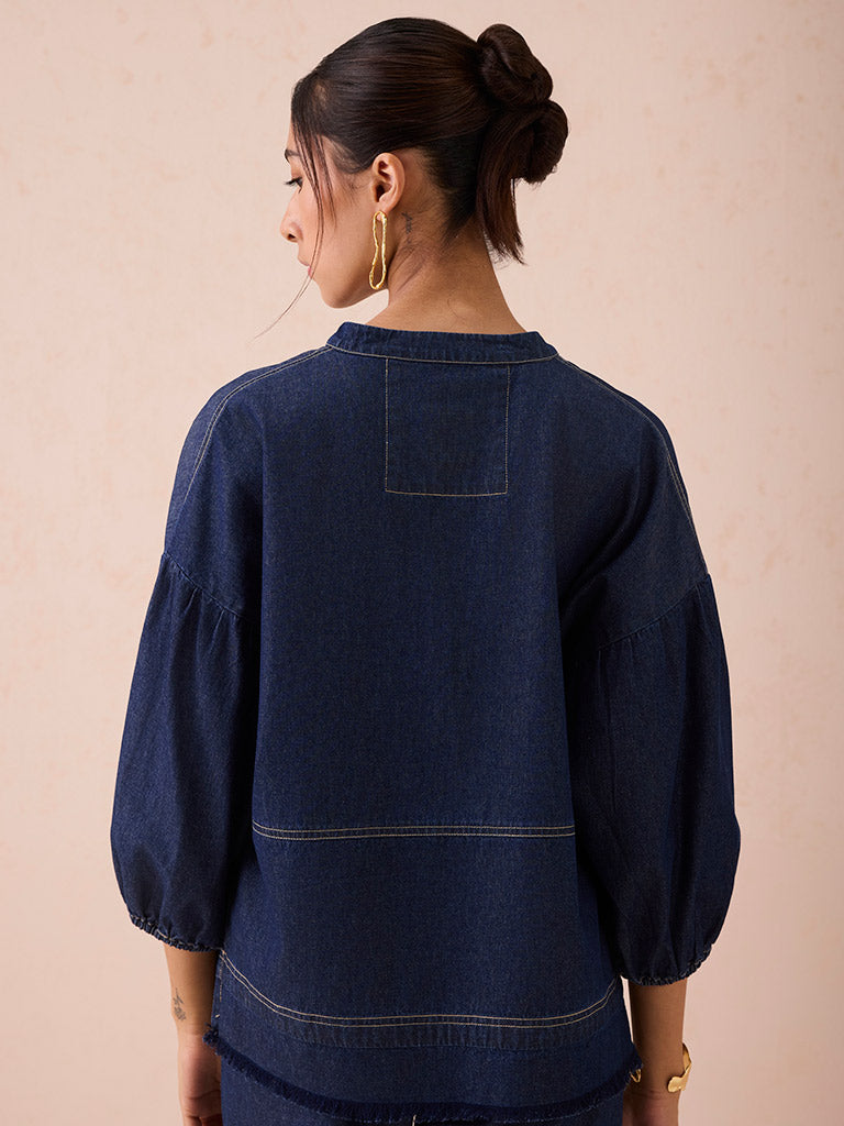 The Little Things Denim Blouse TOPS SUI
