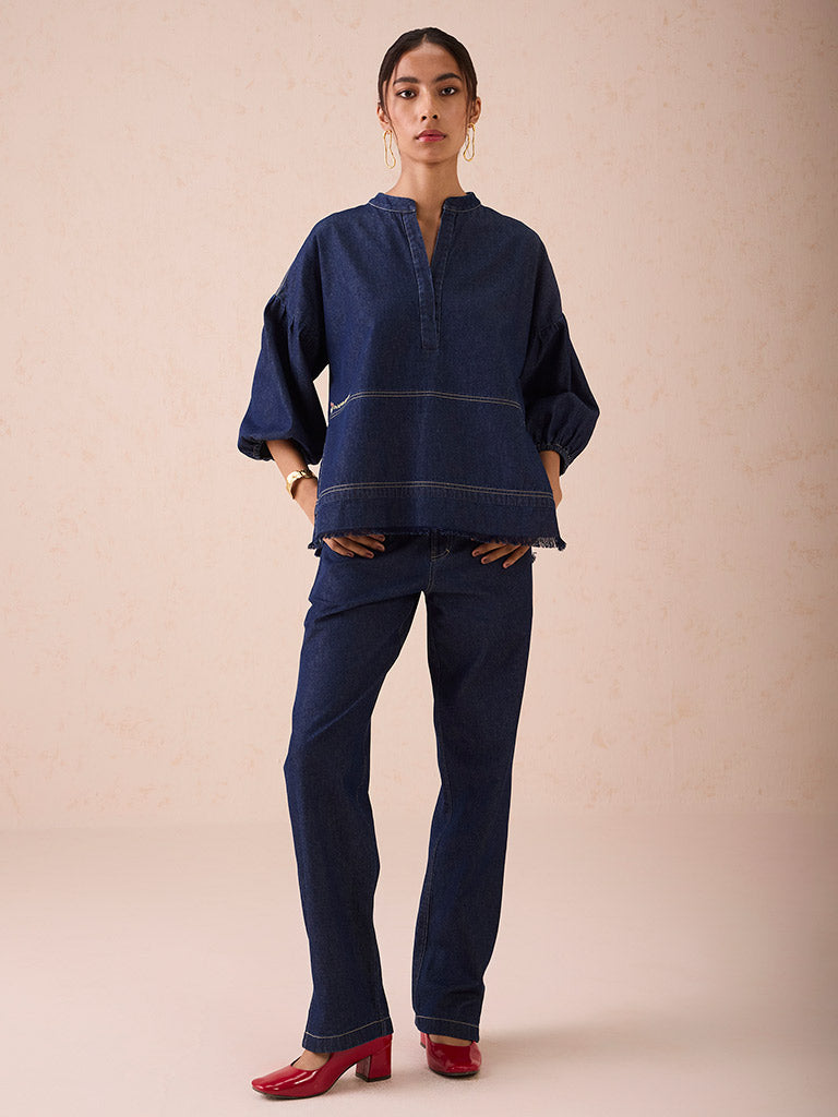 The Little Things Denim Blouse TOPS SUI