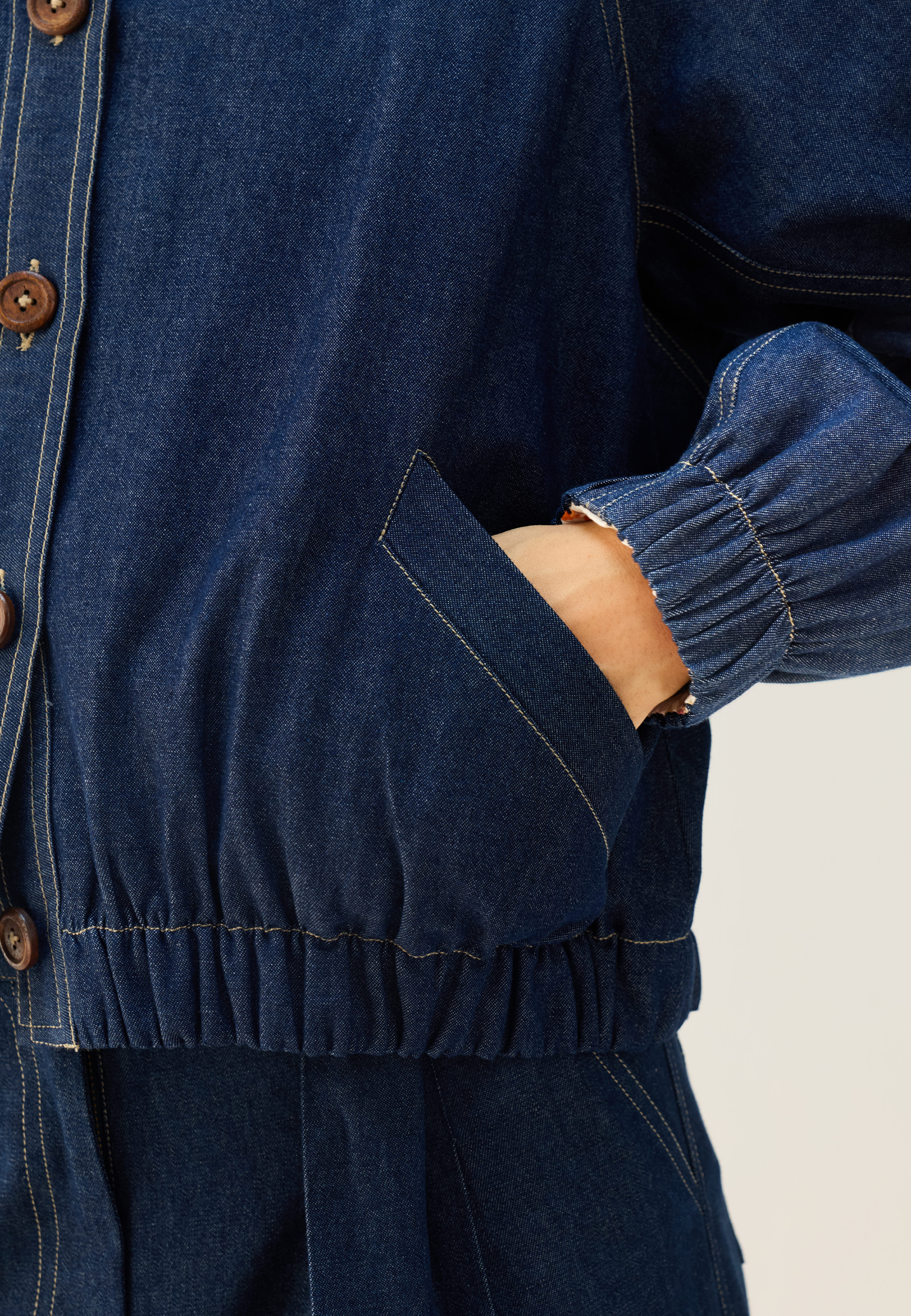 The Slow Denim Bomber Jacket JACKETS SUI