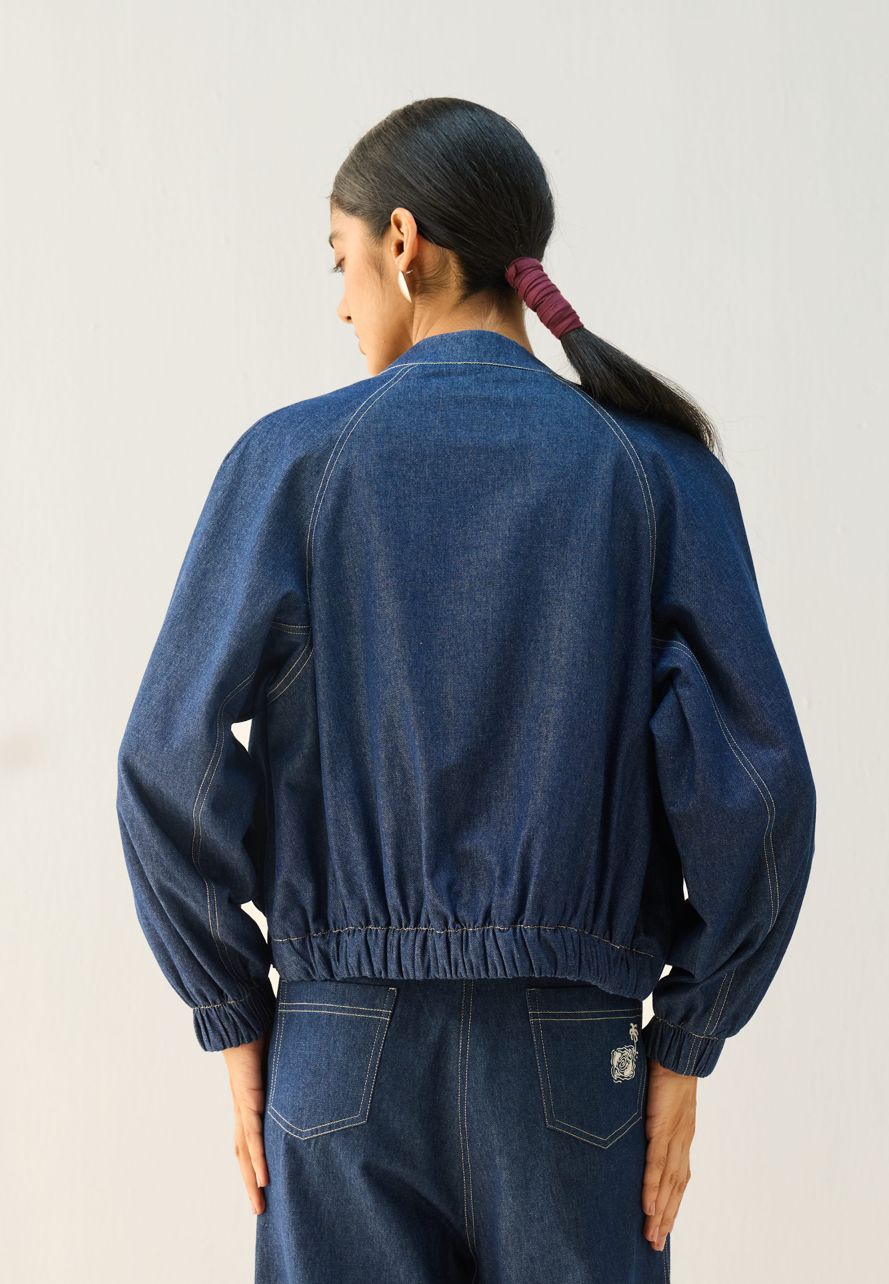 The Slow Denim Bomber Jacket JACKETS SUI