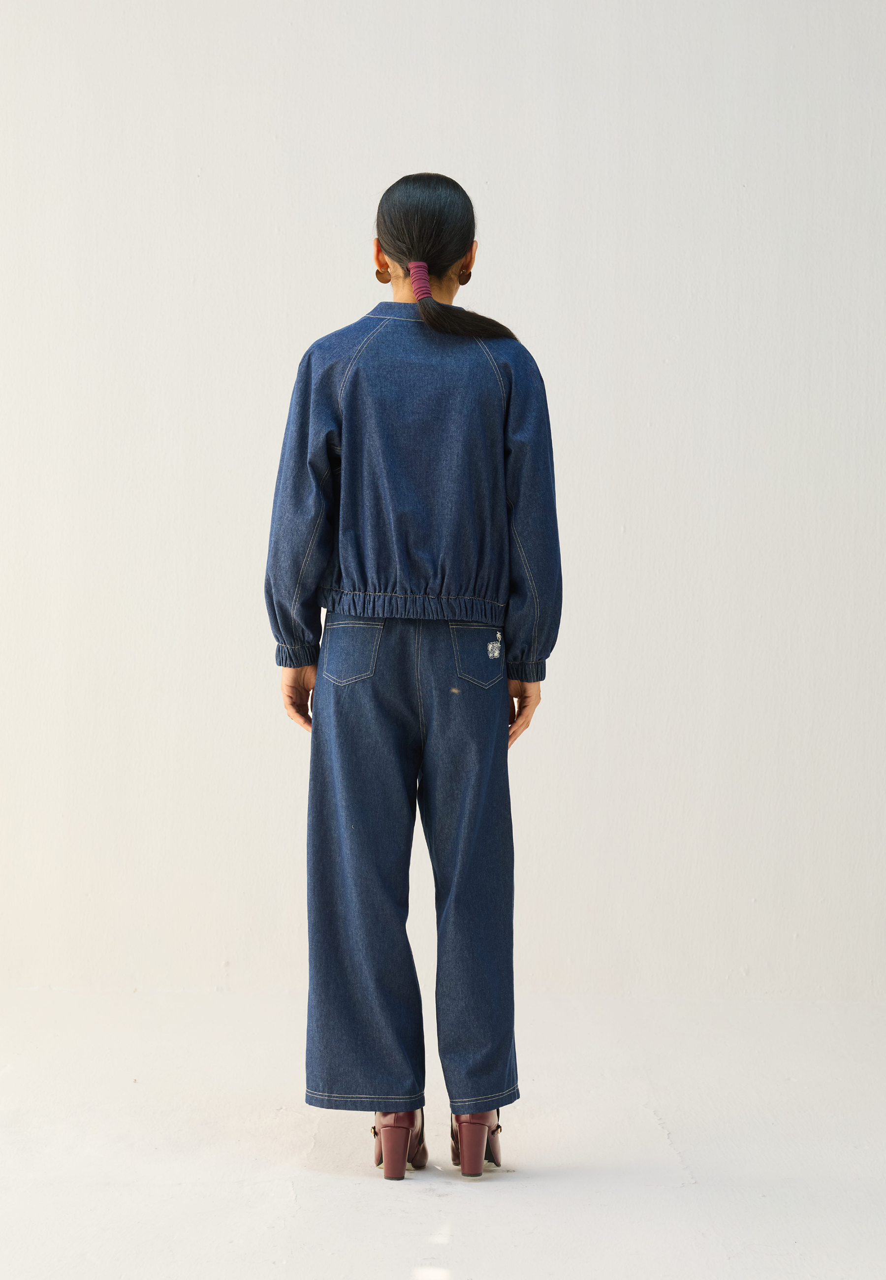 The Slow Denim Bomber Jacket JACKETS SUI