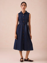 Load image into Gallery viewer, The Sunrise Denim Midi Dress DRESSES SUI
