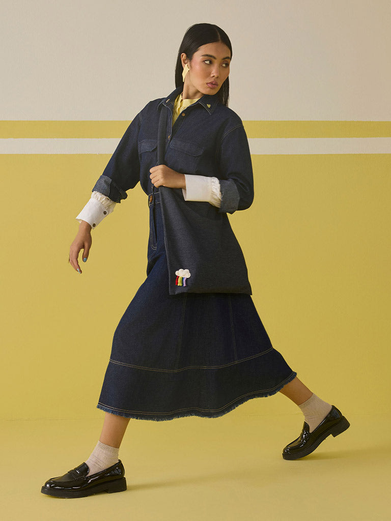 The Sunshine Denim Skirt BOTTOMS SUI