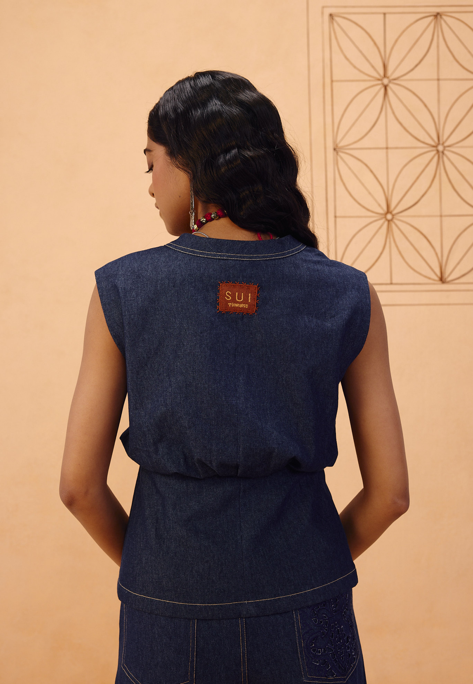 The Timeless Sustainable Denim Waistcoat JACKETS SUI