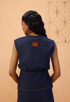 The Timeless Sustainable Denim Waistcoat JACKETS SUI