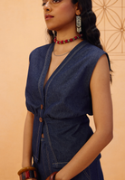 The Timeless Sustainable Denim Waistcoat JACKETS SUI