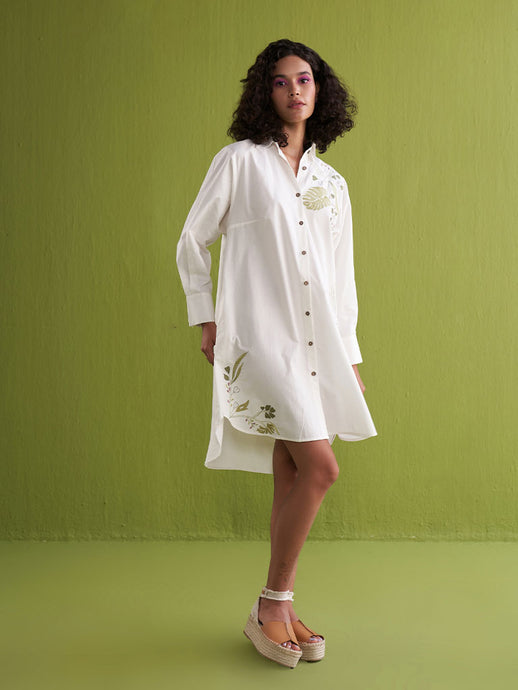 The Tropical Shirt Dress DRESSES SUI   