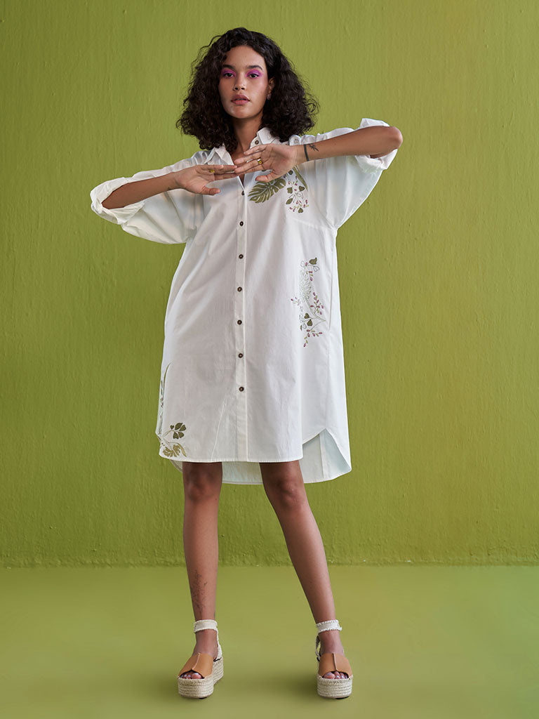 The Tropical Shirt Dress DRESSES SUI   
