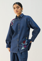 The Wave Sustainable Denim Shirt TOPS SUI