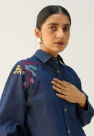 The Wave Sustainable Denim Shirt TOPS SUI
