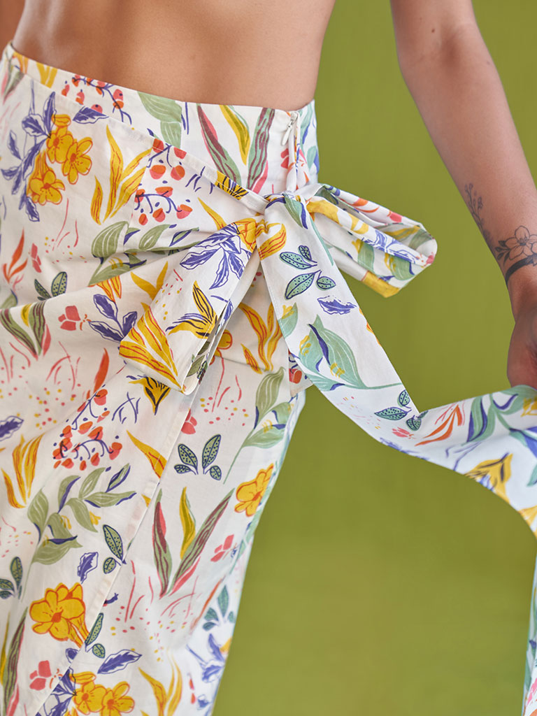 Tropical Garden Wrap Skirt BOTTOMS SUI   