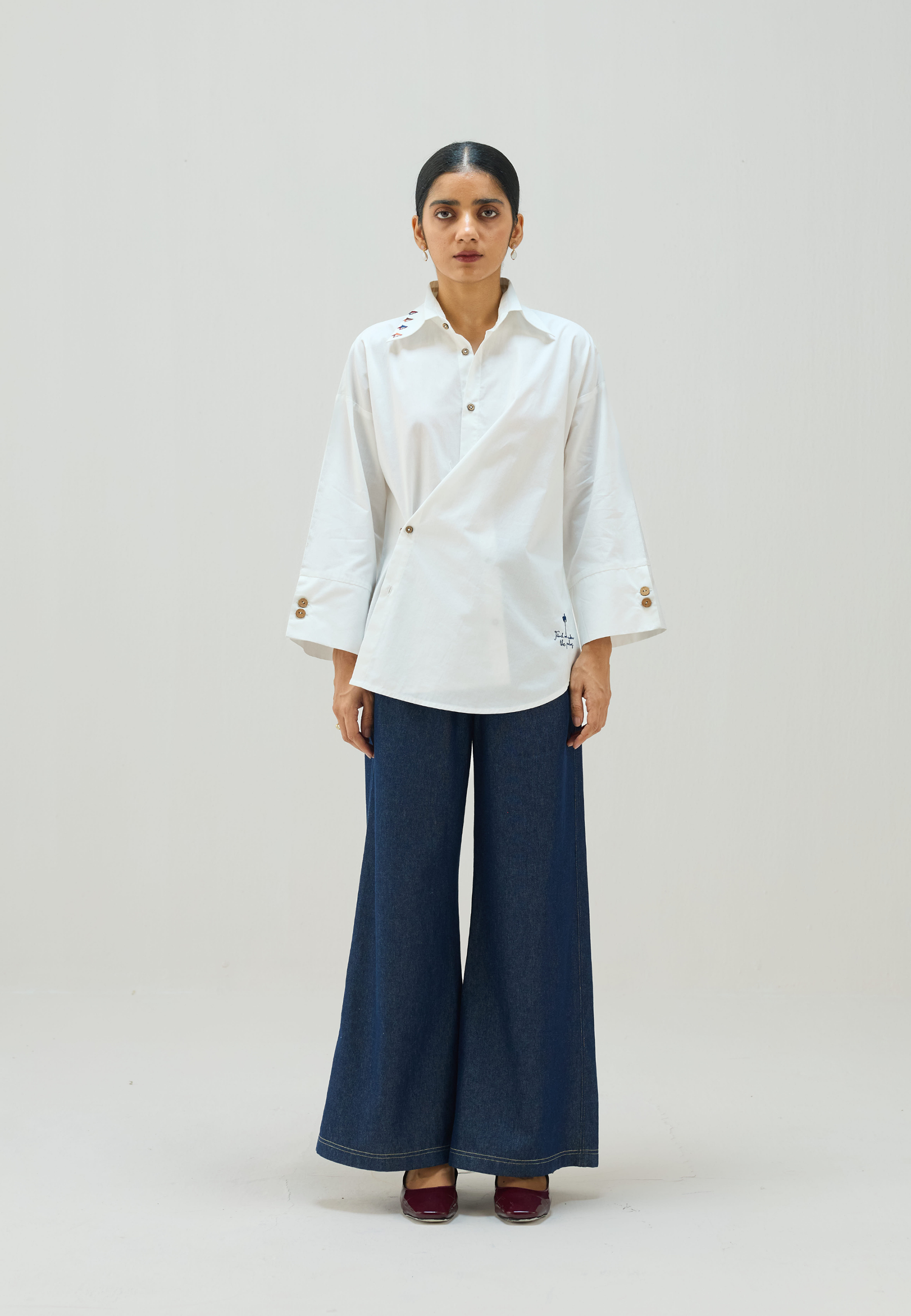 Under The Palms Wrap Shirt TOPS SUI