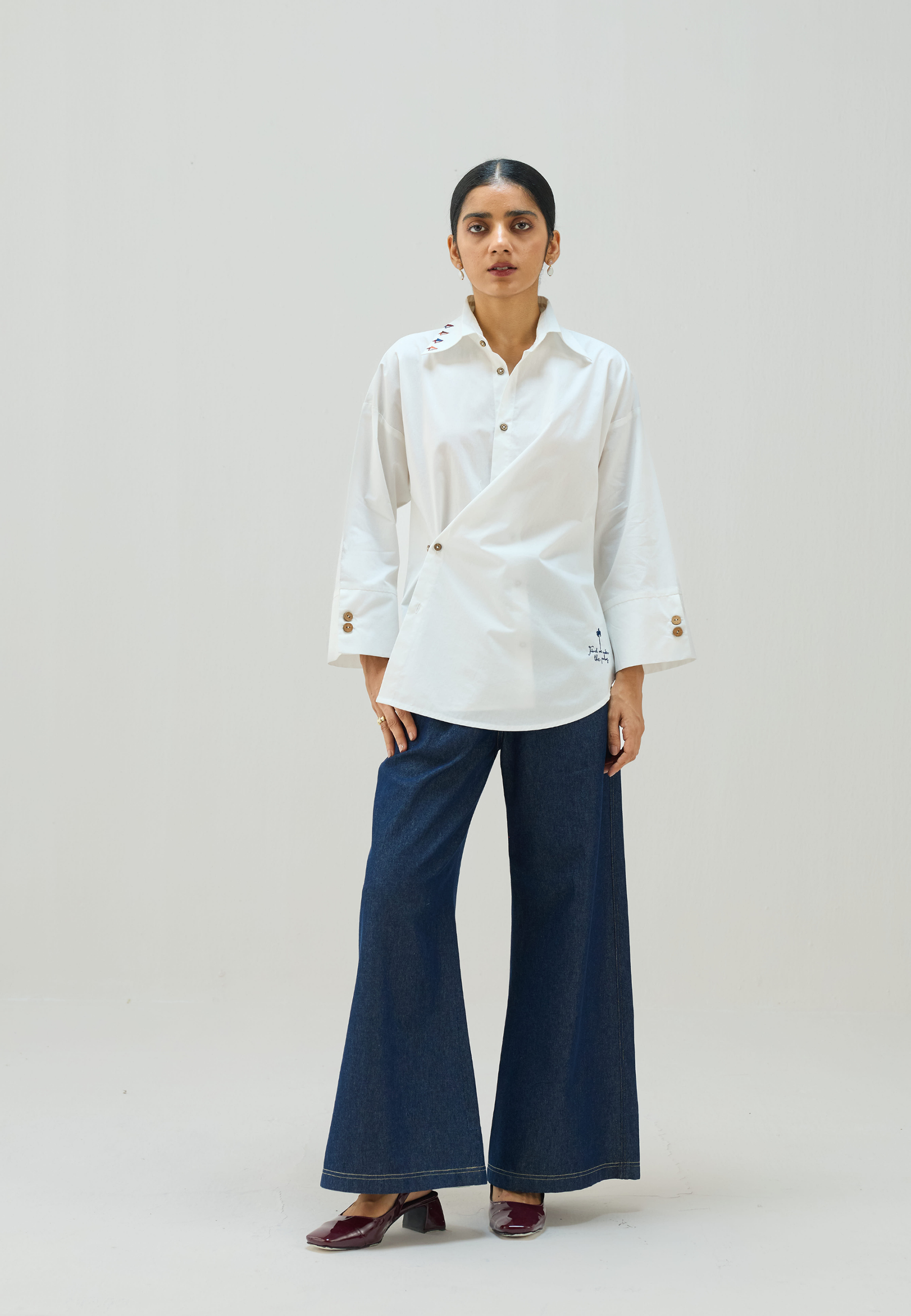 Under The Palms Wrap Shirt TOPS SUI