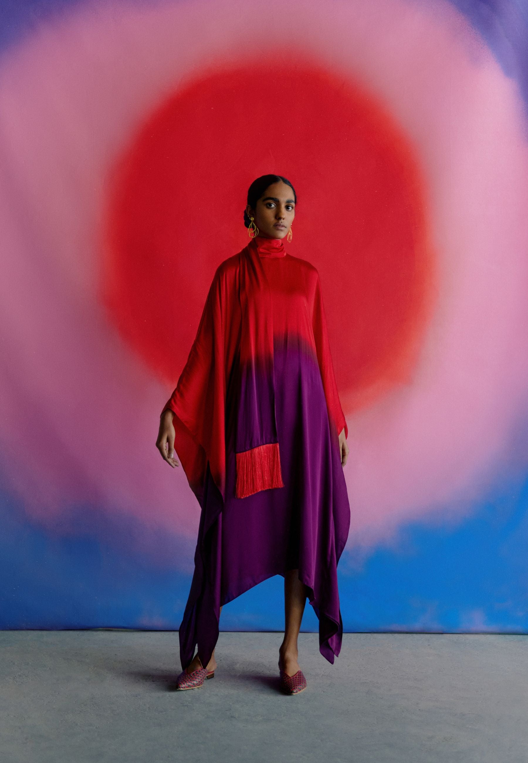 Leheriya Round Collar Dress DRESSES IKKIVI