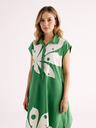 Maple Leaf Shirt Dress DRESSES KHARA KAPAS