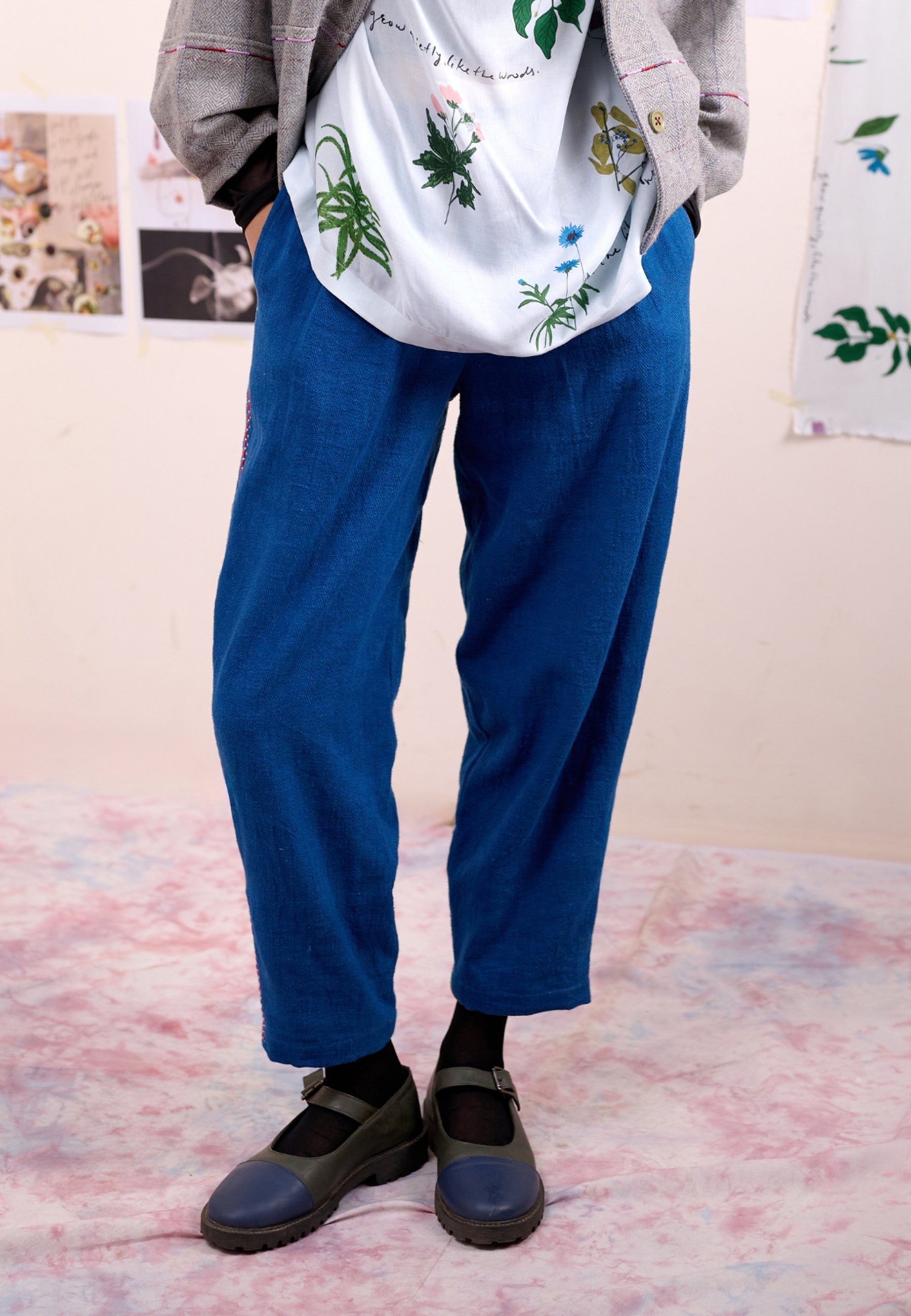 Oren Blue Pants BOTTOMS Doodlage