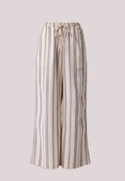 Wide Leg Drawstring Stripe Pants BOTTOMS Reistor