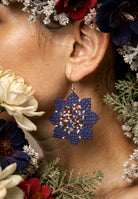 Blue Bead Earrings ACCESSORIES IKKIVI